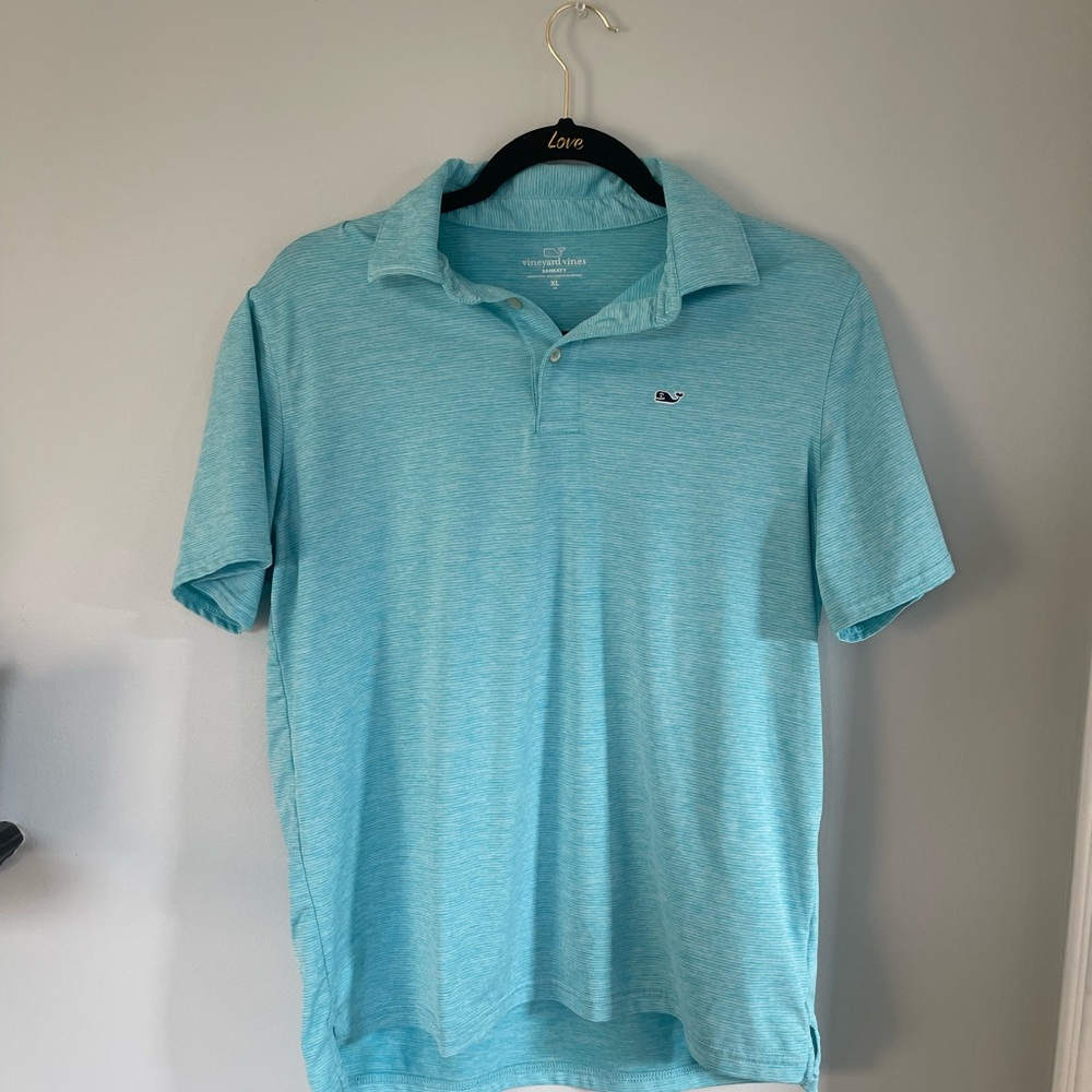 Vineyard Vines Blue Polo Shirt Classic Style